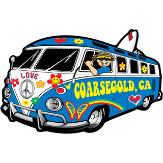 OK4 Coarsegold  CA Hippie Bus (00975) Sticker