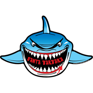 Santa Barbara Shark Front View (45135) Sticker