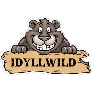 OK4 Idyllwild Smiling Bear mini Sticker