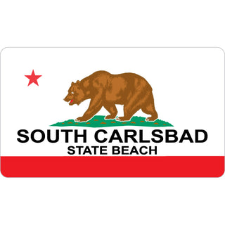 South Carlsbad State Beach California Flag Sticker