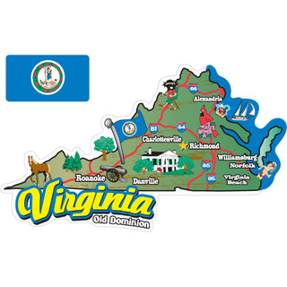 Virginia Map Sticker