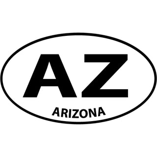 Arizona AZ Euro Oval Sticker