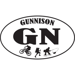 OK4 Gunnison CO Biker Hiker Fisherman Sticker