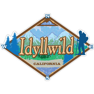 Idyllwild  California   Diamond Mountain Sticker