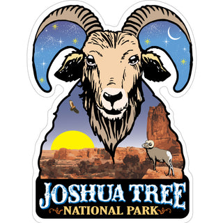 Joshua Tree National Park   Desert Ram Front View Sticker