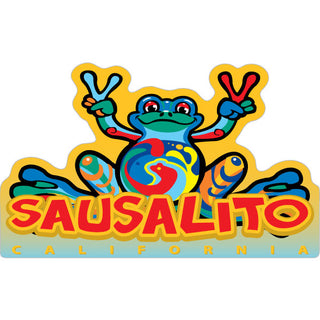 Sausalito  California   Peace Frog Sticker