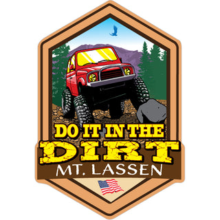 Mount Lassen Do it in the Dirt Sticker