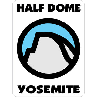 Yosemite   Half Dome Circle Sticker
