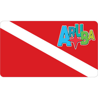 Aruba   Aruba Dive Flag Sticker