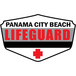 OK4 Panama City Beach Lifeguard Shield (28697) Sticker