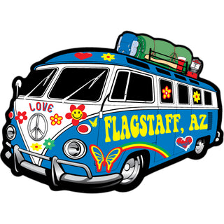Flagstaff  AZ Hippie Bus Sticker