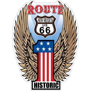 New Mexico   Winged Number 1 Sticker