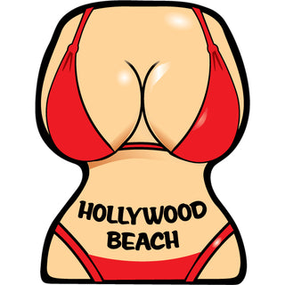 OK3 Hollywood Beach Torso Front View Sticker