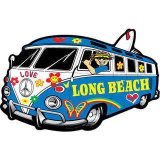 OK4 Long Beach Hippie Bus Sticker