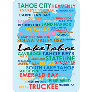 OK4 Lake Tahoe Map w Locations Sticker