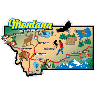 Montana   50 States Sticker