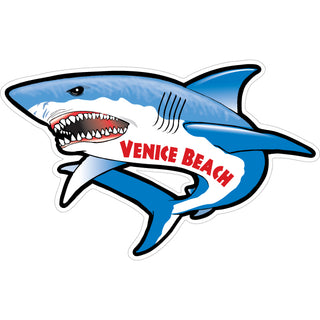 Venice Beach   Shark Full View Sticker