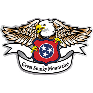 OK4 Great Smoky Mountains Eagle with Shield Sticker