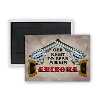ARIZONA RIGHT TO BEAR ARMS Rectangle Badge Magnet