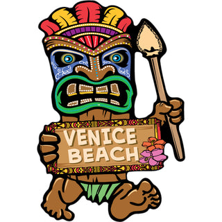 Venice Beach   Tiki Guy Sticker