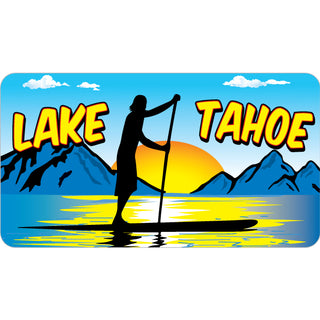 Lake Tahoe   Sun Rise Stand Up Paddling Sticker