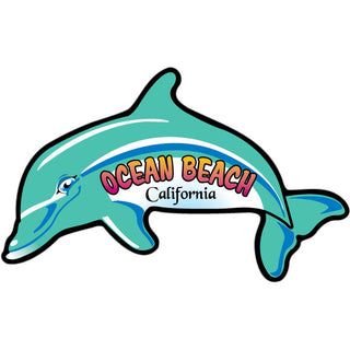 Ocean Beach Dolphin Sticker
