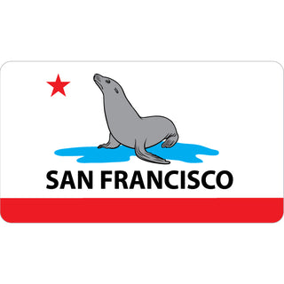 San Francisco   Sea Lion California Flag Sticker