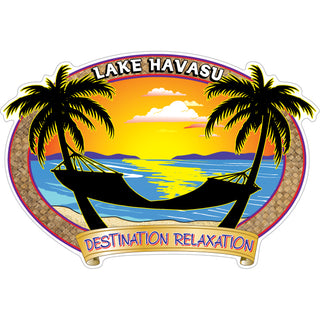 Lake Havasu   Destination Relaxation Hammock Sticker