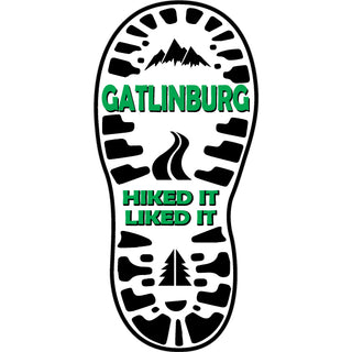 Gatlinburg BOOT Hiked It Sticker