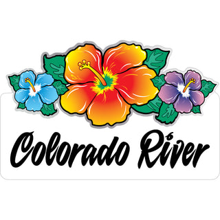 Colorado River   Triple Hibiscus Sticker