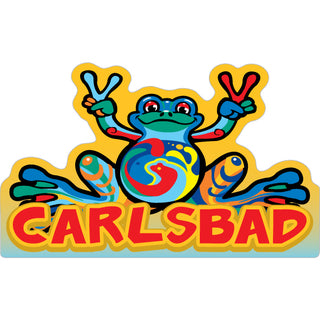 Carlsbad Peace Frog Sticker