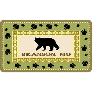 OK4 Branson  MO OK4 Bear Silhouette Paw Prints (00287) Sticker