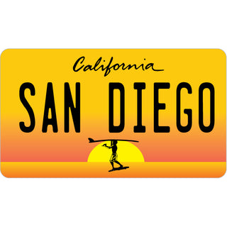 San Diego   Endless Summer License Plate Sticker
