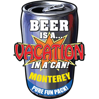 OK4 Beer Vacation in a Can (1 00157 0147) Sticker