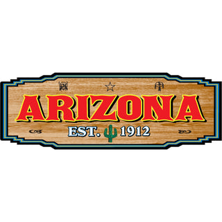 Arizona Wood Sign Sticker