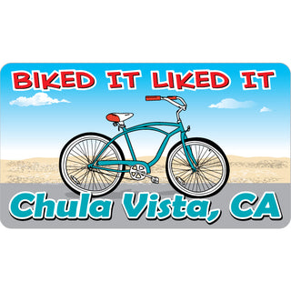 Chula Vista CA Biked It Liked It Sticker
