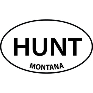 Montana Hunt Euro Sticker
