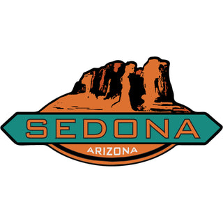 Sedona Arizona Rock Formation Coffee Pot Sticker