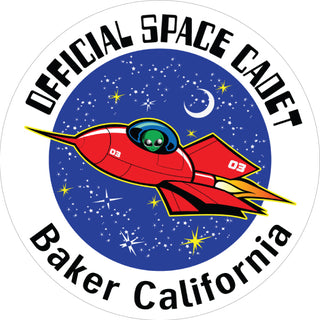 Baker  CA Official Space Cadet Sticker