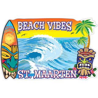 St. Maarten   Beach Vibes Sticker