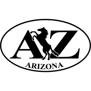 Arizona Horse Euro Oval Sticker