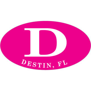 Destin D Pink Euro Sticker