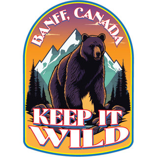 Banff Canada Keep It Wild Sticker
