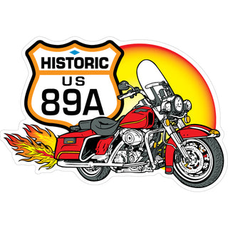 Jerome AZ ROUTE 89A SHIELD MOTORCYCLE Sticker
