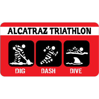 Alcatraz   Triathlon Sticker