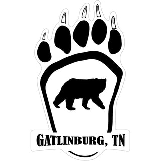 Gatlinburg  TN   Bear Paw Sticker