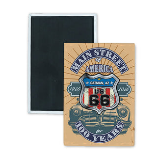 Oatman  AZ   Main Street of America for 100 Years Rectangle Badge Magnet