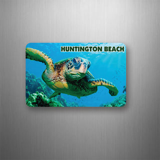 Huntington Beach  California Sea Turtle Photo Flexible Magnet