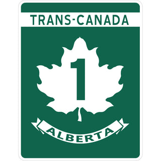 ALBERTA TRANS CANADA HIGHGWAY SIGN Sticker