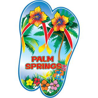 Palm Springs   Flip Flops Sticker